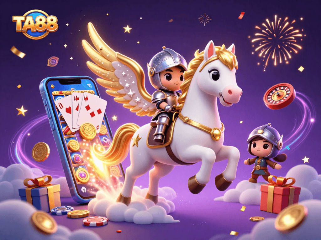 Experience TA88's thrilling slot adventures in a vibrant cosmic casino scene.