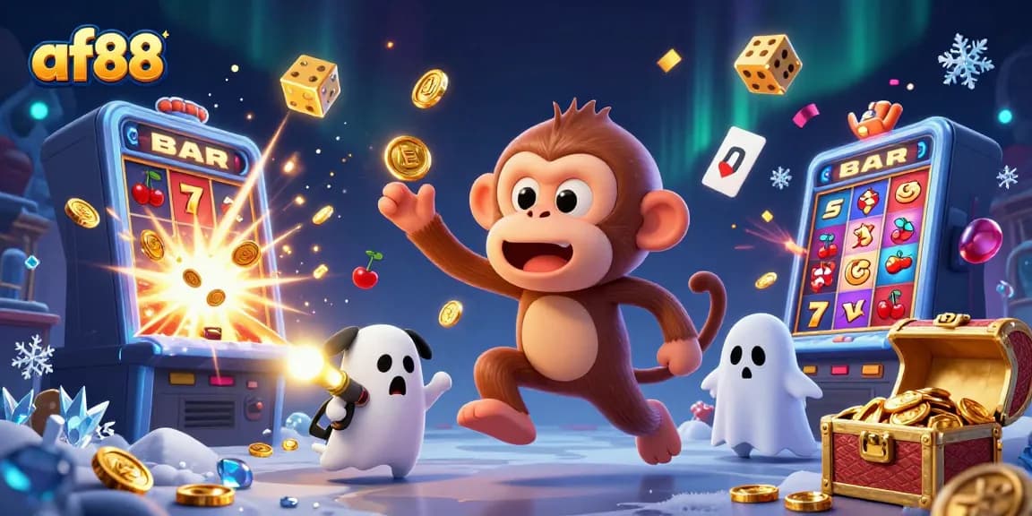 Experience the thrill of af88 games with a magical poltergeist monkey and ghost-hunter puppy.