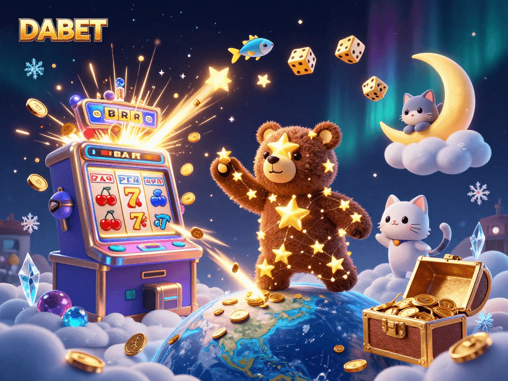 DABET brings the thrill of slots to life with vibrant characters and a jackpot explosion.