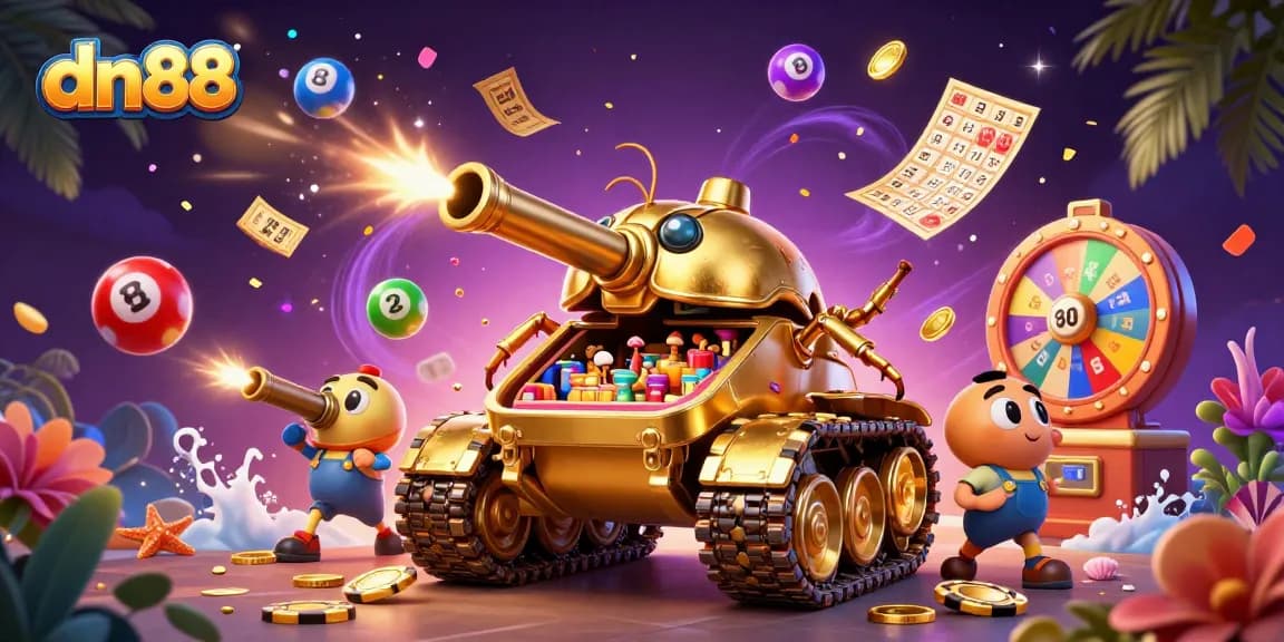 Engage in thrilling gaming at dn88 with a vibrant casino scene featuring colorful elements and excitement.
