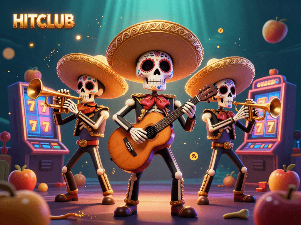 Experience the excitement of HITCLUB with vibrant 3D slots and cheerful mariachi characters.