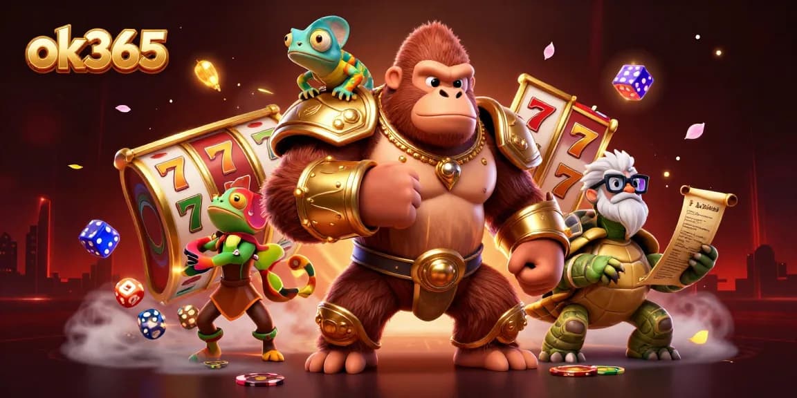 Engage with exciting slot games at ok365 with vibrant characters and dynamic gaming elements.