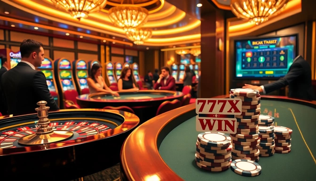 Experience the thrill of winning with 777X win at a luxurious casino table.
