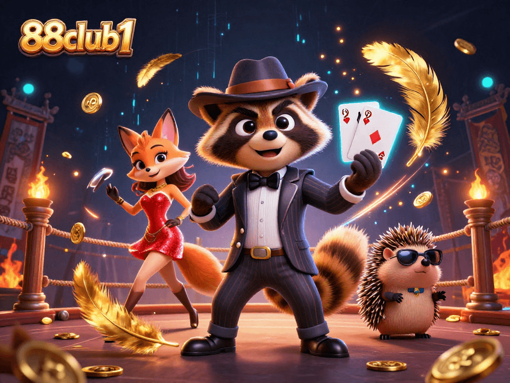 Experience thrilling wins at 88club1 with vibrant casino characters and dynamic betting elements.