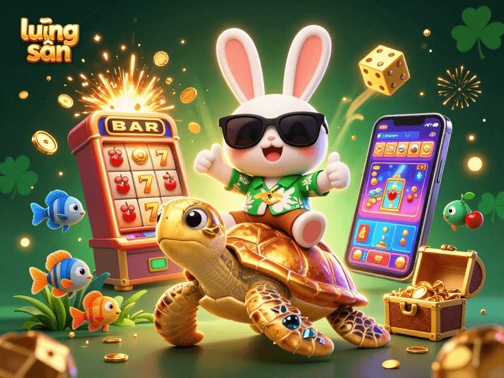 Experience the excitement of lương sơn with vibrant 3D characters in a dynamic casino setting.