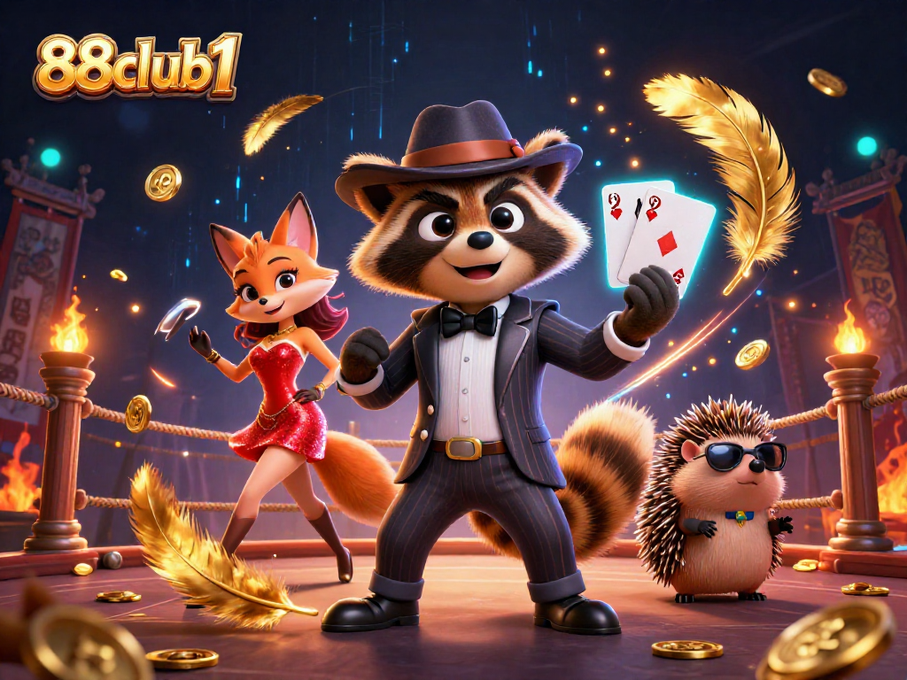 Experience thrilling wins at 88club1 with vibrant casino characters and dynamic betting elements.