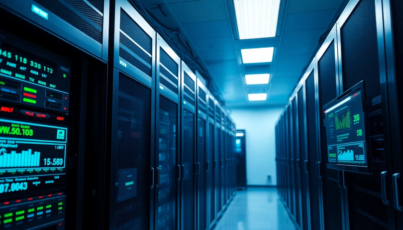 Visual representation of advanced adult hosting servers, showcasing technology and reliability.