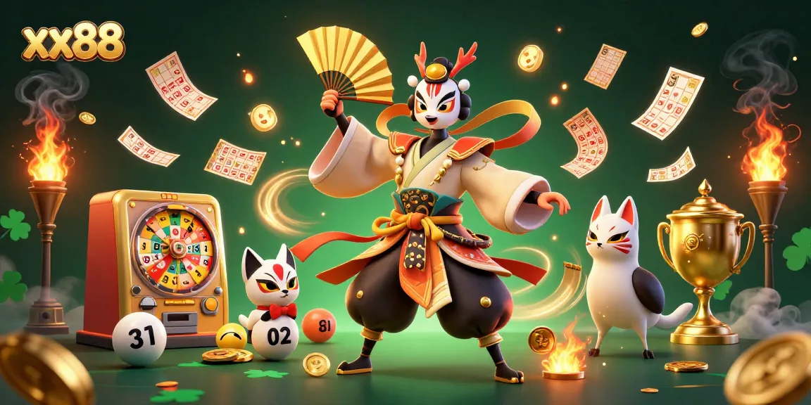 Experience exhilarating lottery wins with xx88's vibrant 3D illustration showcasing dynamic gameplay.