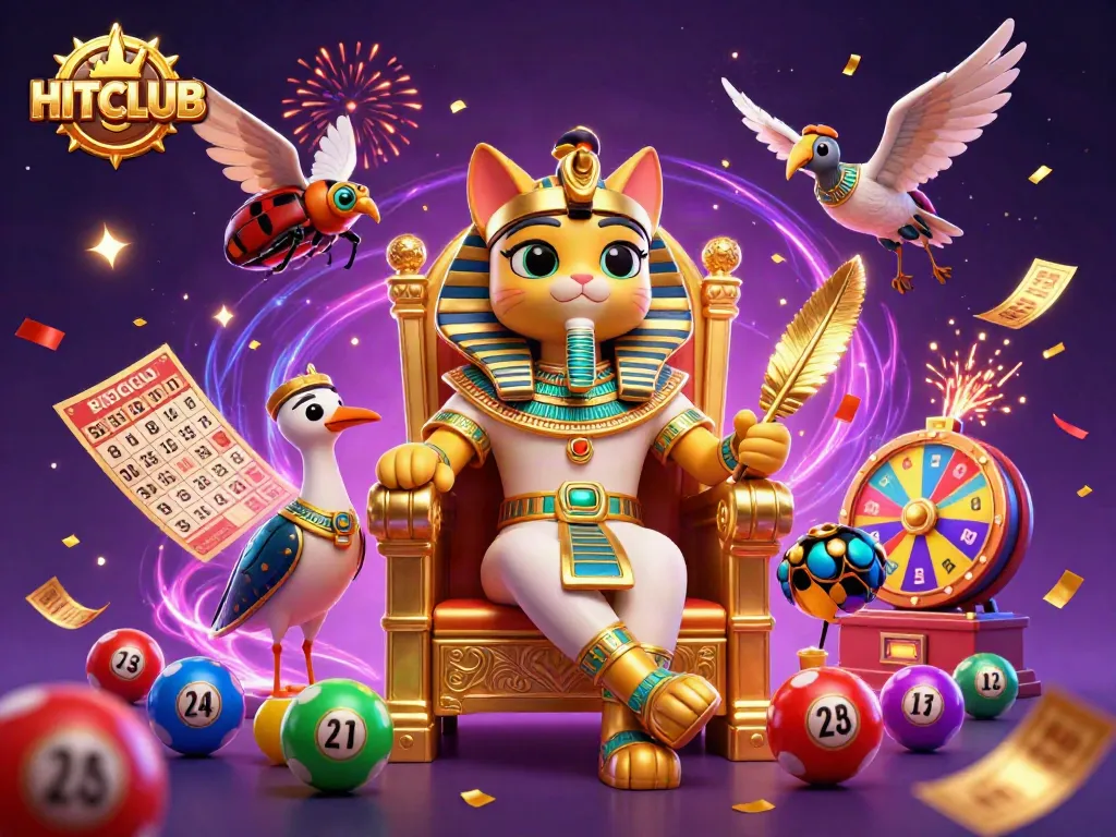Engage with HITCLUB's vibrant gaming world featuring dynamic characters and exciting lottery elements.