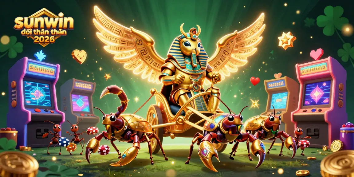 Experience sunwin đổi thưởng 2026 with vibrant 3D illustration showcasing thrilling casino elements and dynamic gameplay.
