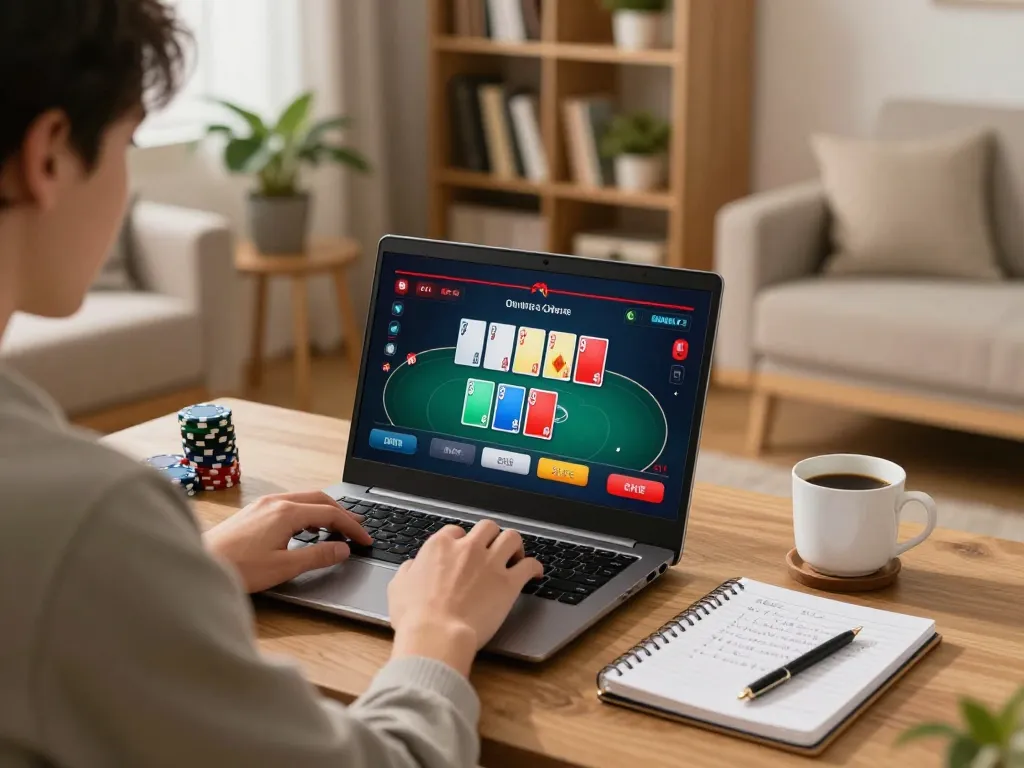 Engaging with the Link nhà cái Red88 through online gaming setup for poker.
