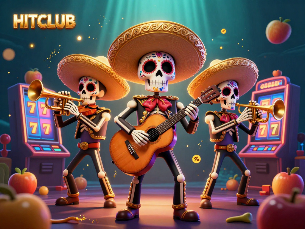 Experience the excitement of HITCLUB with vibrant 3D slots and cheerful mariachi characters.