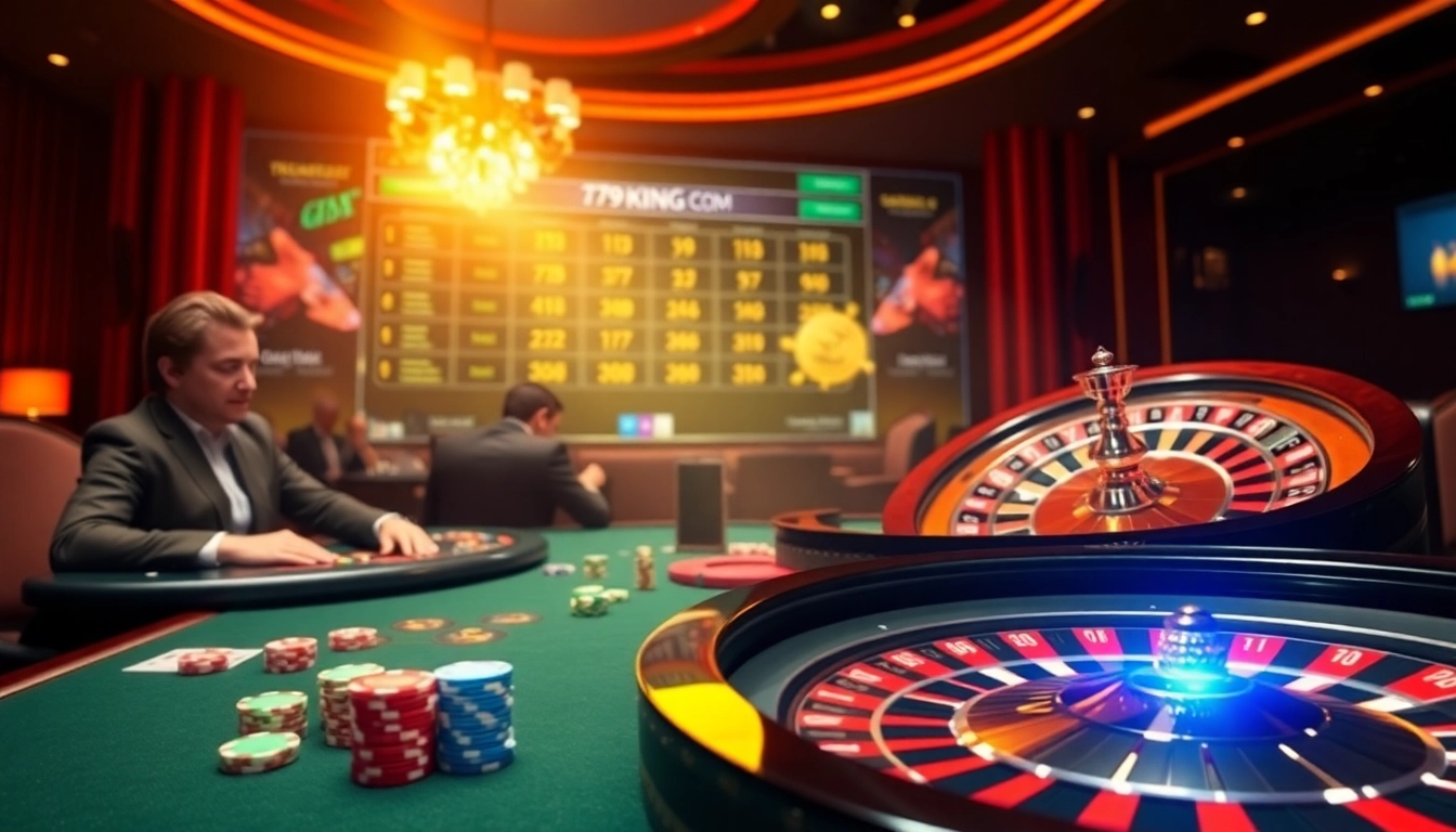 Engaging players enjoying poker at 79KING COM casino, highlighting excitement and strategy.