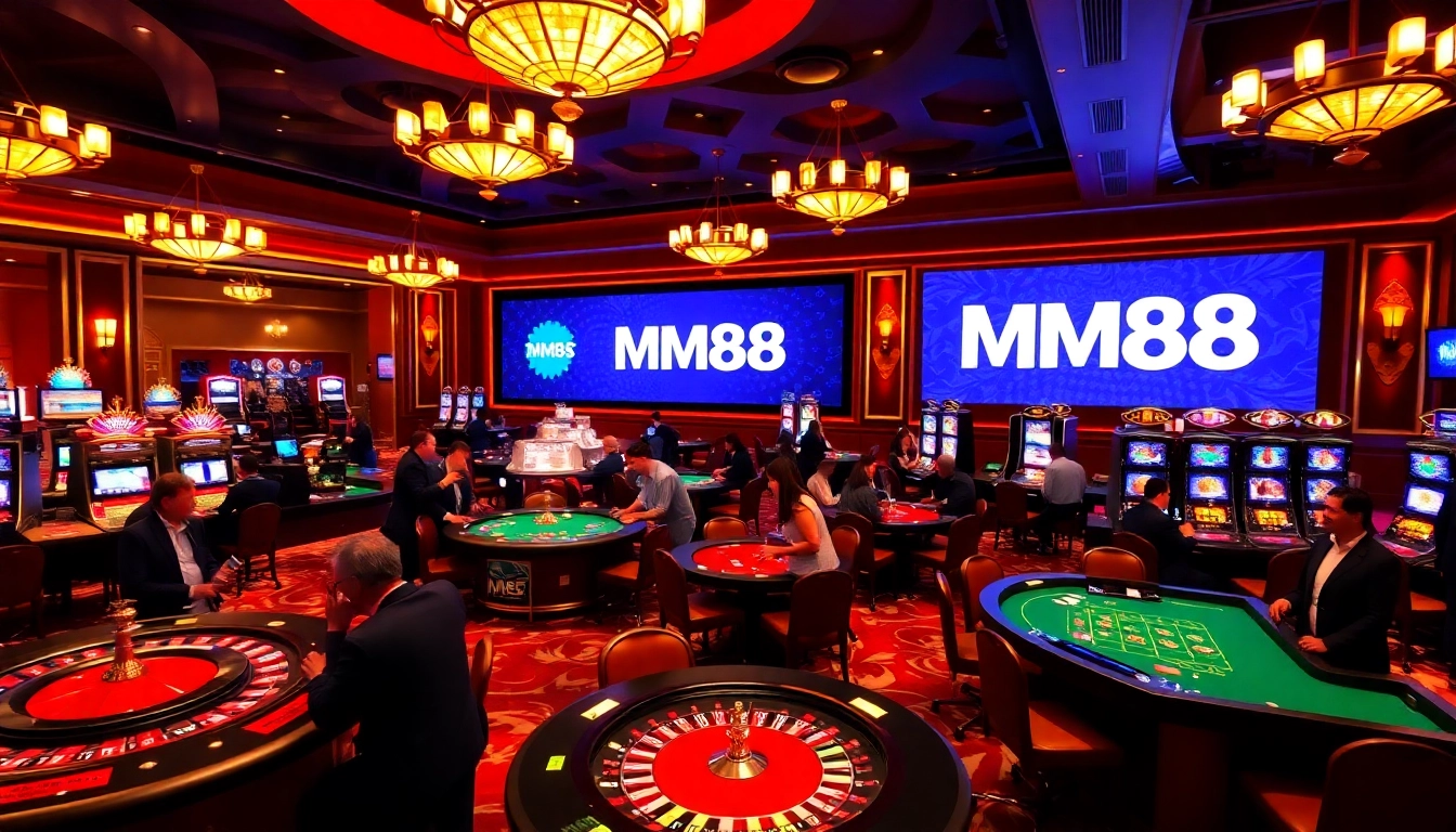 Experience the thrill of MM88 casino with vibrant gaming tables and exciting atmosphere.