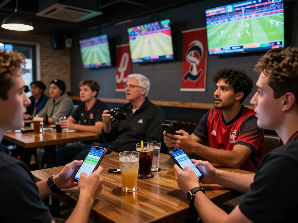 Engaged sports bettors using 11bet app to place bets during live games
