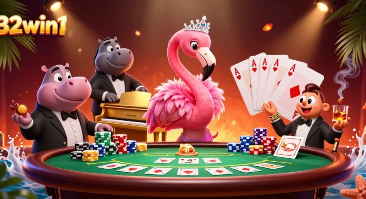 Experience vibrant casino action with 32win1 featuring vibrant characters and poker excitement.