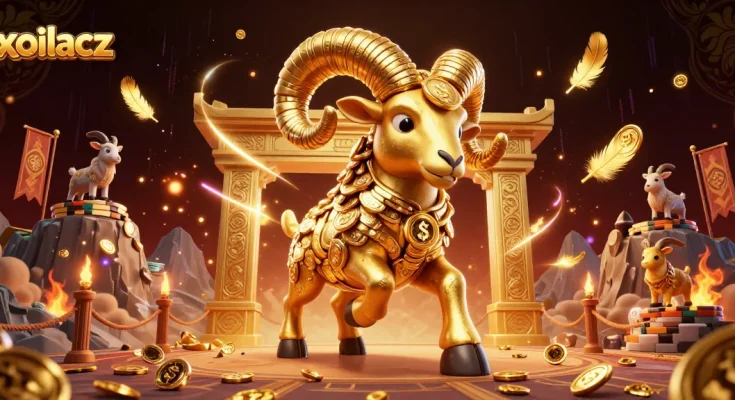 Xoilacz players enjoy thrilling matches and betting excitement with golden ram symbolizing big wins.