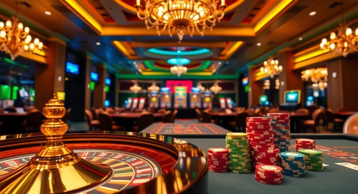 5777 bet download করে ক্যাসিনোর সজীব পরিবেশে জুয়া খেলার দৃশ্য।
